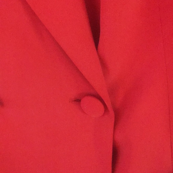 100% Silk Red Suit by Saville Size 18 W - Picture 3 of 7